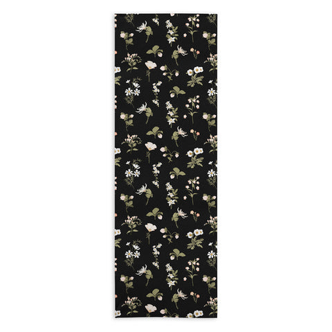 Iveta Abolina Pineberries Botanicals Black Yoga Towel