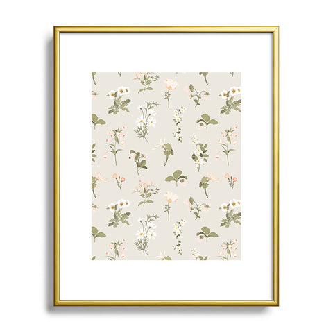 Iveta Abolina Pineberries Botanicals Tan Metal Framed Art Print