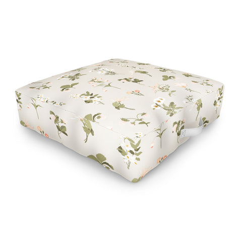 Iveta Abolina Pineberries Botanicals Tan Outdoor Floor Cushion