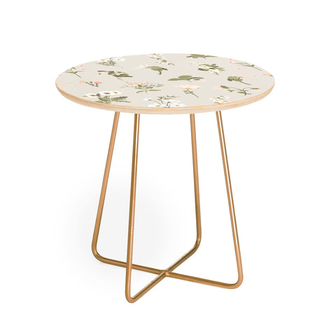 Iveta Abolina Pineberries Botanicals Tan Round Side Table