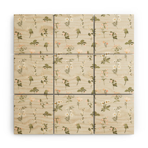 Iveta Abolina Pineberries Botanicals Tan Wood Wall Mural