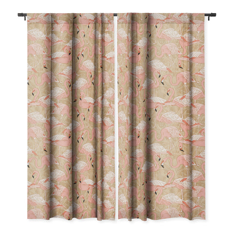 Iveta Abolina Pink Flamingos Camel Blackout Non Repeat