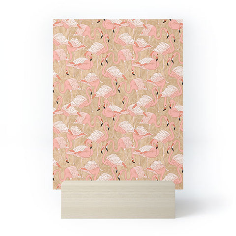 Iveta Abolina Pink Flamingos Camel Mini Art Print
