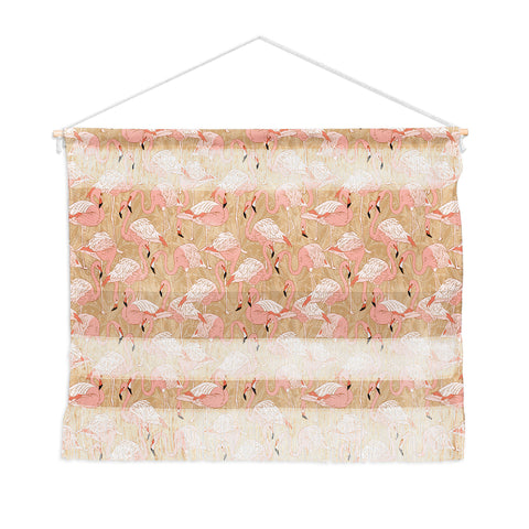 Iveta Abolina Pink Flamingos Camel Wall Hanging Landscape