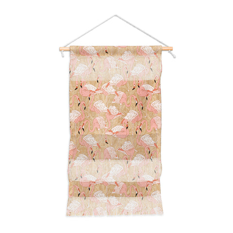 Iveta Abolina Pink Flamingos Camel Wall Hanging Portrait