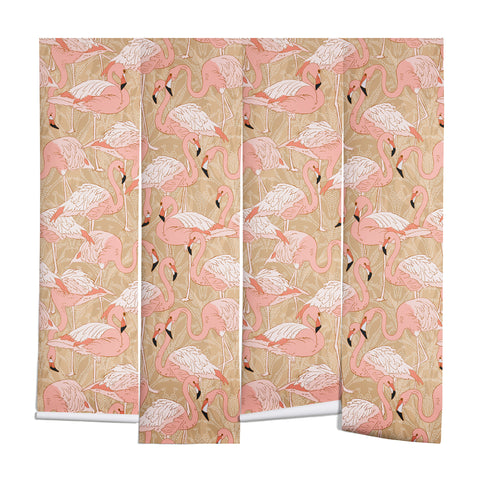 Iveta Abolina Pink Flamingos Camel Wall Mural