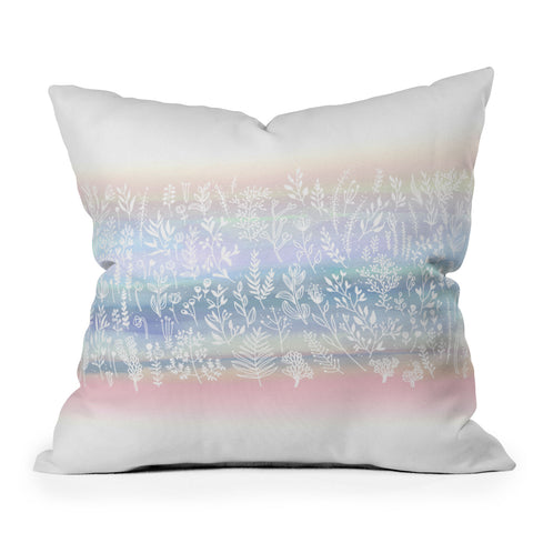 Iveta Abolina Pink Frost Outdoor Throw Pillow