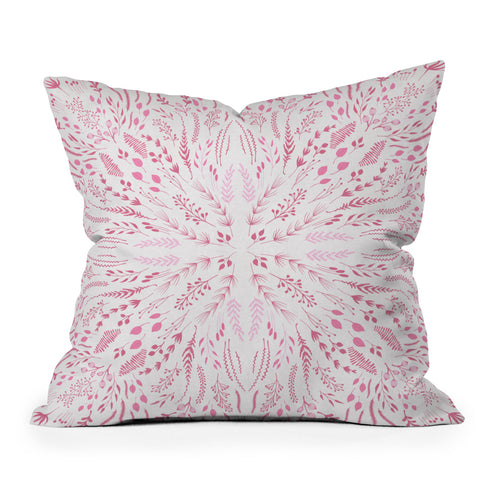 Iveta Abolina Pink Maze Outdoor Throw Pillow