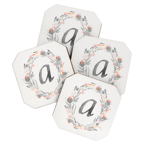 Iveta Abolina Pink Summer v2 A Coaster Set