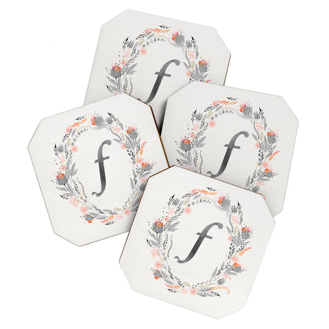 Iveta Abolina Pink Summer v2 F Coaster Set