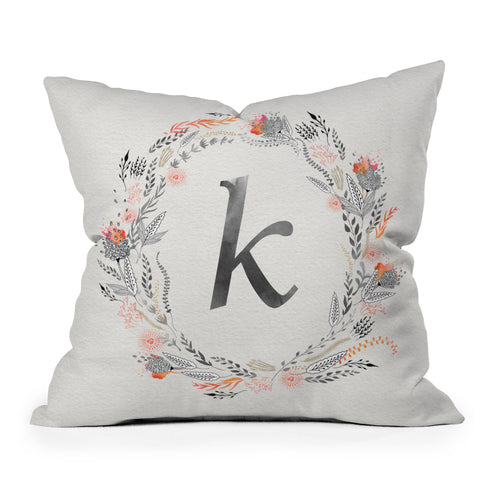 Iveta Abolina Pink Summer v2 K Outdoor Throw Pillow