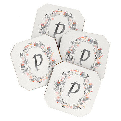 Iveta Abolina Pink Summer v2 P Coaster Set