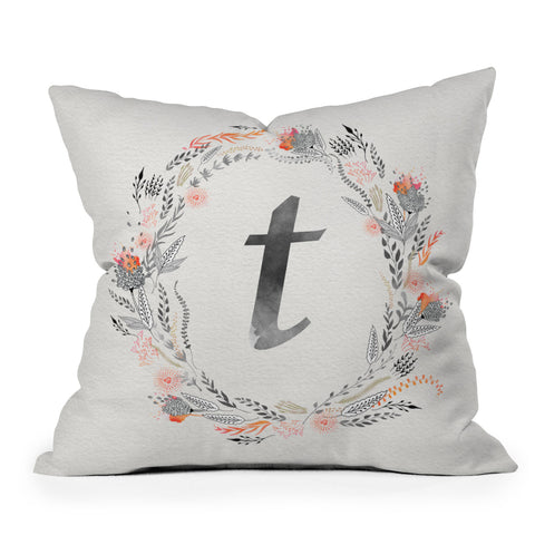 Iveta Abolina Pink Summer v2 T Outdoor Throw Pillow