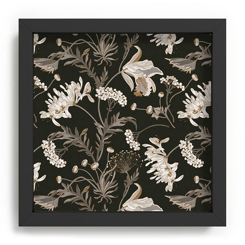 Iveta Abolina Poesie French Garden Charcoal Recessed Framing Square