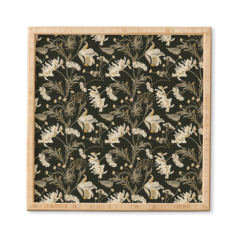 Iveta Abolina Poesie French Garden Charcoal Framed Wall Art