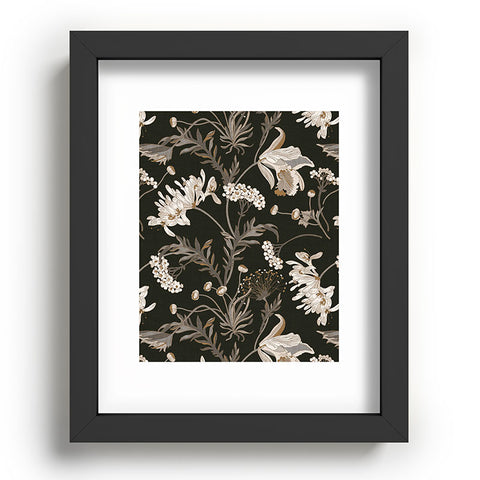 Iveta Abolina Poesie French Garden Charcoal Recessed Framing Rectangle