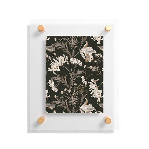 Iveta Abolina Poesie French Garden Charcoal Floating Acrylic Print