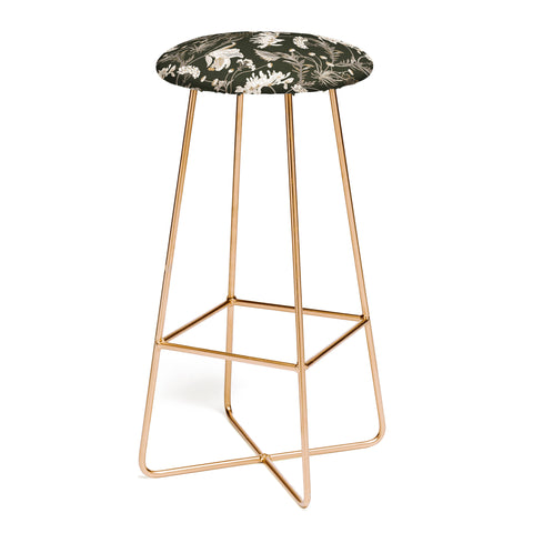 Iveta Abolina Poesie French Garden Charcoal Bar Stool