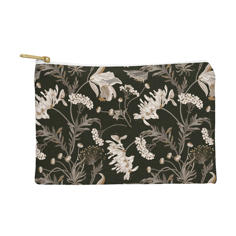 Iveta Abolina Poesie French Garden Charcoal Pouch