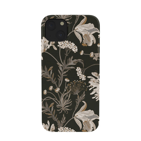 Iveta Abolina Poesie French Garden Charcoal Phone Case