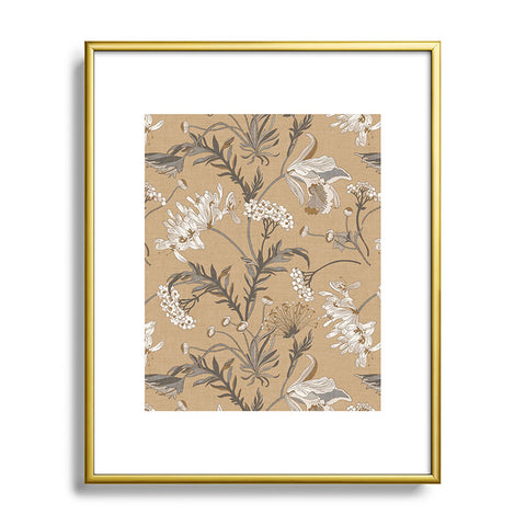 Iveta Abolina Poesie French Garden Clay Metal Framed Art Print