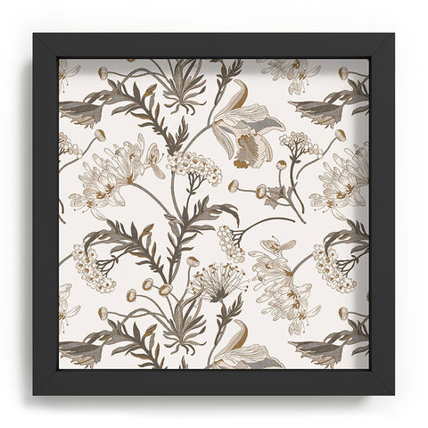 Iveta Abolina Poesie French Garden Cream Recessed Framing Square