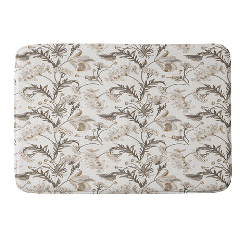 Iveta Abolina Poesie French Garden Cream Memory Foam Bath Mat