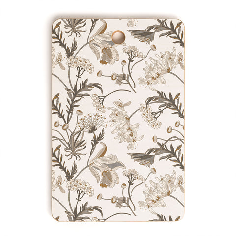 Iveta Abolina Poesie French Garden Cream Cutting Board Rectangle