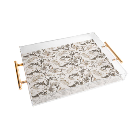 Iveta Abolina Poesie French Garden Cream Acrylic Tray
