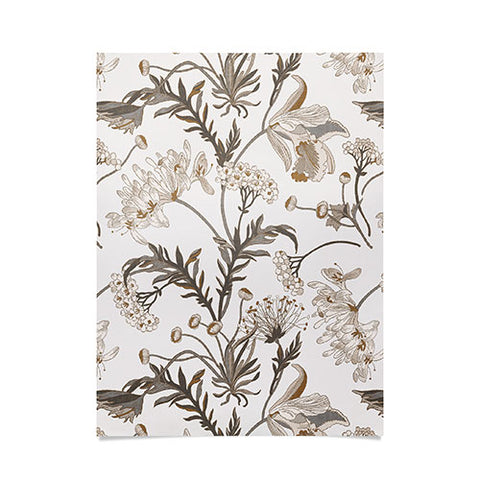 Iveta Abolina Poesie French Garden Cream Poster