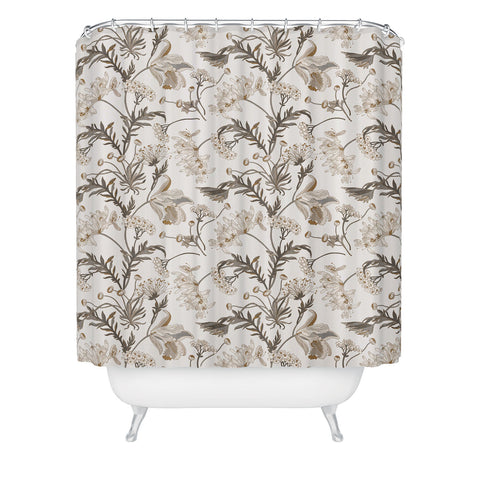 Iveta Abolina Poesie French Garden Cream Shower Curtain