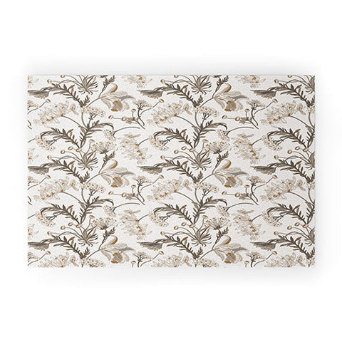 Iveta Abolina Poesie French Garden Cream Welcome Mat