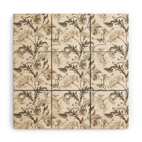 Iveta Abolina Poesie French Garden Cream Wood Wall Mural