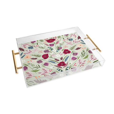 Iveta Abolina Poppy Meadow II Acrylic Tray