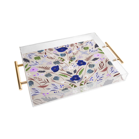 Iveta Abolina Poppy Meadow III Acrylic Tray