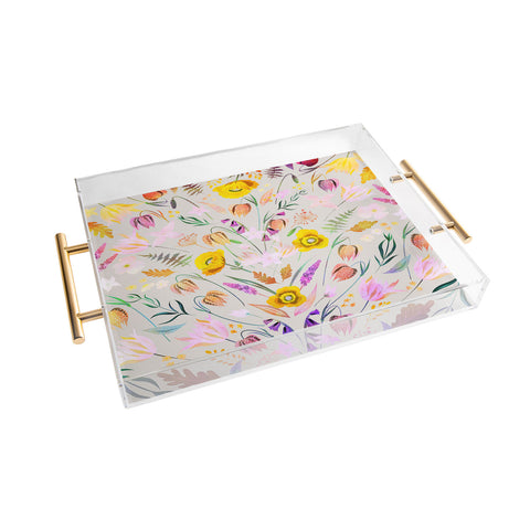 Iveta Abolina Poppy Meadow IV Acrylic Tray