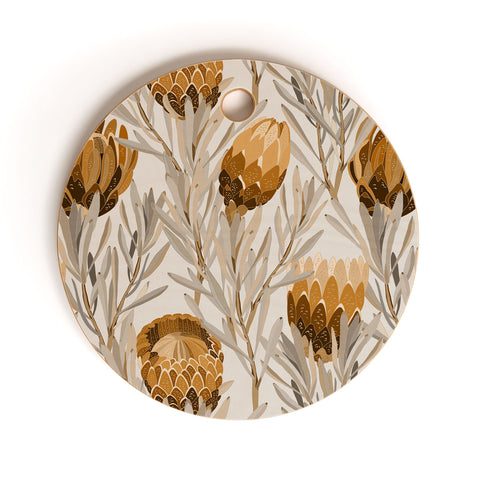 Iveta Abolina Protea Large Bone Cutting Board Round