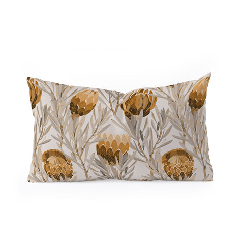 Iveta Abolina Protea Large Bone Oblong Throw Pillow