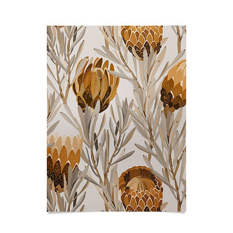 Iveta Abolina Protea Large Bone Poster