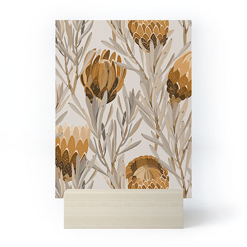 Iveta Abolina Protea Large Bone Mini Art Print