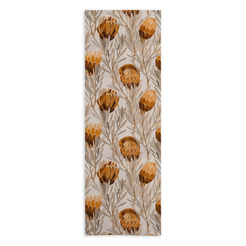 Iveta Abolina Protea Large Bone Yoga Towel