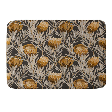 Iveta Abolina Protea Large Deep Brown Memory Foam Bath Mat
