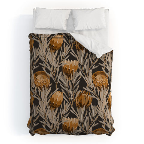 Iveta Abolina Protea Large Deep Brown Comforter