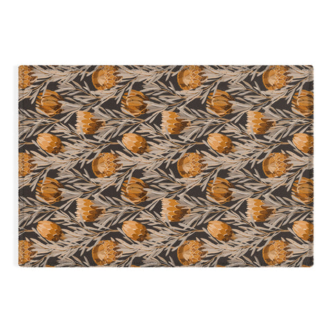 Iveta Abolina Protea Large Deep Brown Outdoor Rug
