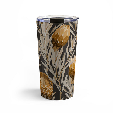 Iveta Abolina Protea Large Deep Brown Travel Mug