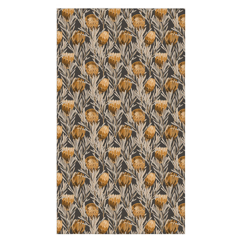 Iveta Abolina Protea Large Deep Brown Tablecloth