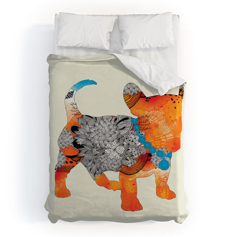 Iveta Abolina Puppy Frenchie Duvet Cover