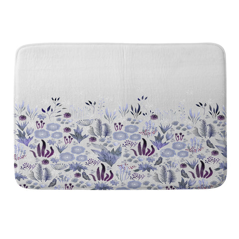 Iveta Abolina Purple Fields Memory Foam Bath Mat