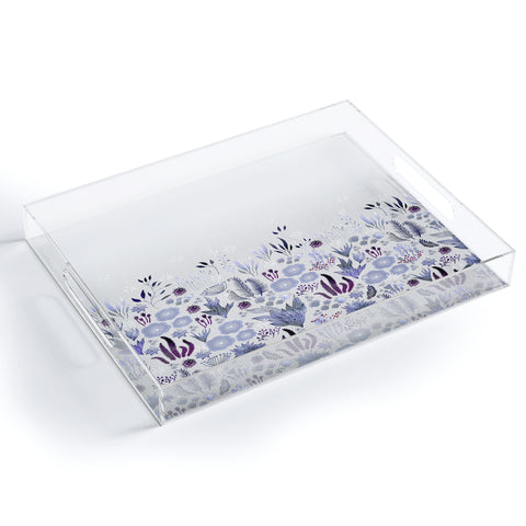 Iveta Abolina Purple Fields Acrylic Tray