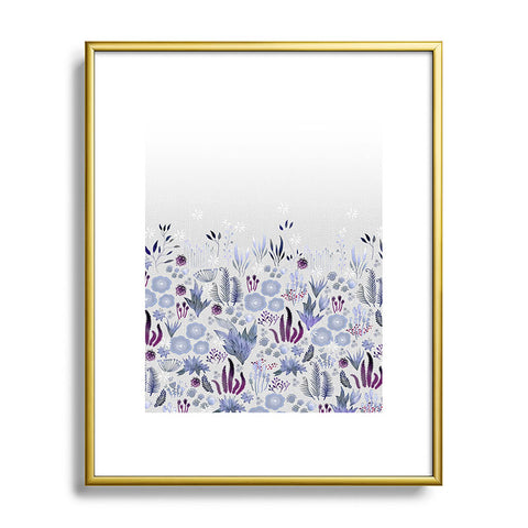 Iveta Abolina Purple Fields Metal Framed Art Print